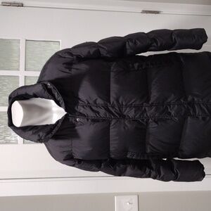 Pro More women's full length black down coat. Large